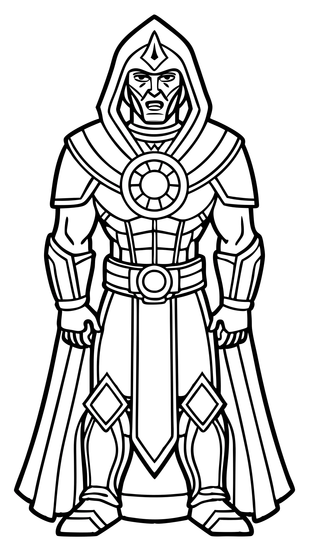 Páginas para colorear de Doctor Doom